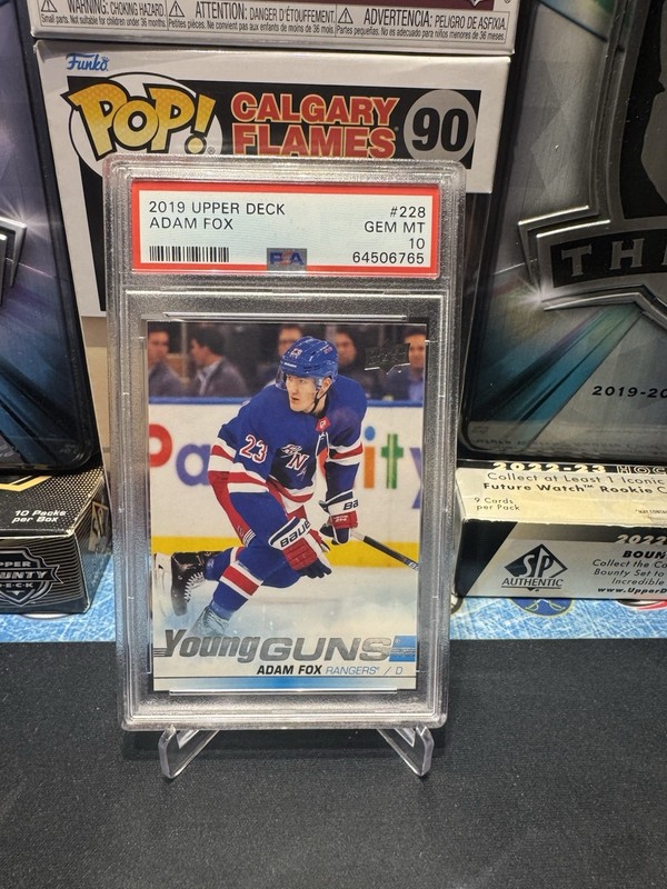 2020-21 Upper Deck Adam Fox Young Guns PSA 10 Gem Mint RARE New York Rangers