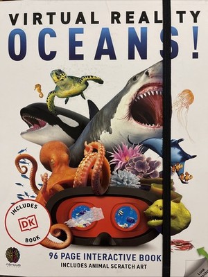 Virtual Reality Oceans! VR Goggles+ DK Interactive Book-Scratch-Art | NEW In Box