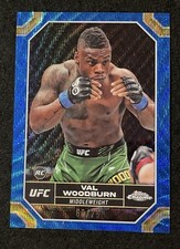 Val Woodburn Rookie Blue Wave 68/75 Refractor 💎 2024 Topps Chrome UFC #193 RC
