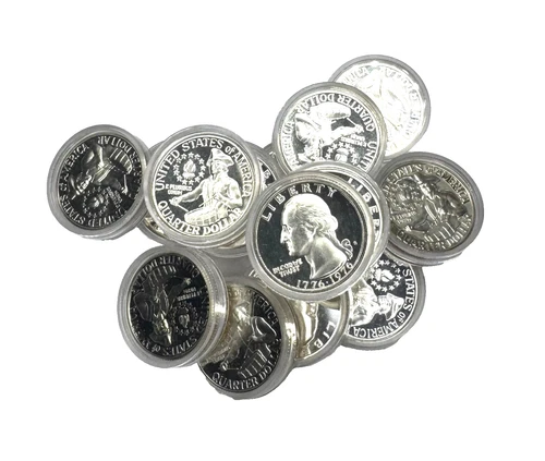 1976-S  (Pair or 2) WASHINGTON *40% Silver Quarters* Proof Beautiful DCAM Coins!