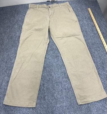 Carhartt Pants Mens 40x32 Khaki Relaxed Fit Work Utility Carpenter Canvas