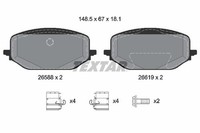 Textar Bremsbelagsatz, Scheibenbremse 2658801 FüR CitroËN DS