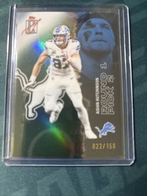 2025 Topps Signature Class Aidan Hutchinson Green /150 Detroit Lions #74  22/150