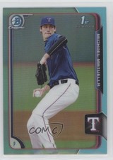 2015 Bowman Draft Chrome Sky Blue Refractor Michael Matuella #70 0o6v
