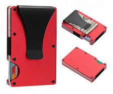 The Ridge Style Titanium Wallet with RFID Blocking Card Slots, Money Clip Usa
