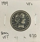 1914-P Barber Quarter VF