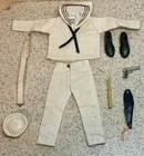 Vintage Gi Joe 12" KO Fighting Yank Ace Navy Sailor White SP Shore Patrol Set