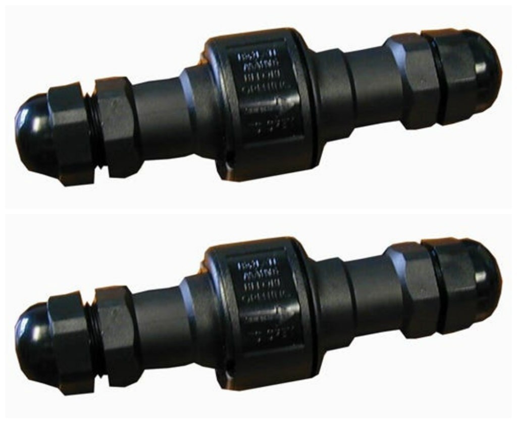 2 x Greenbrook H85Z Weatherproof Plug & Socket Connectors IP68