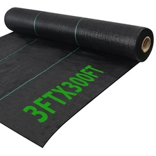 Landscape Fabric 3 x 300 FT Weed Barrier Heavy Duty 3.2oz Garden Ground Cover