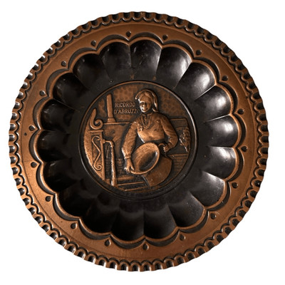 Ricordo D Abruzzo Copper 3D Wall Hanging Plate MCM