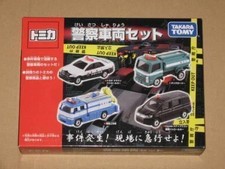 Tomica gift/police vehicle set (4 units) new