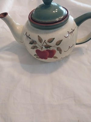 HOMCO Apple Orchard Tea Pot Autumn Fall Decor Home Interiors 