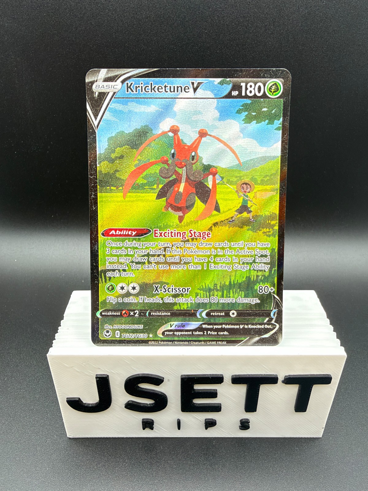 Kricketune V TG12/TG30 Trainer Gallery Silver Tempest Pokemon 2022 NM