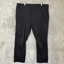 Wrangler Pants 42x30 ATG All Terrain Gear Black Cargo Hiking Outdoor Trail READ