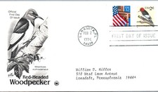 U.S FIRST DAY COVER LOT OF (4) DIFFERENT BIRDS TOPICALS ISSUED 1996