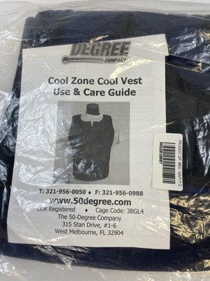 Cool Zone Pro Cool Vest By 50 Degree Company Medium Navy PC