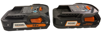 #ad #ad LOT OF 2 RIDGID 18 VOLT HYPER LITHIUM 2Ah BATTERY PACKS BATTERIES R840086 $59.99