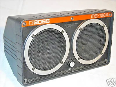 X 1 x Boss Monitorbox MS-100A "Leergehäuse" ohne Lautsprecher aber mit Halter! - Bild 1 von 4