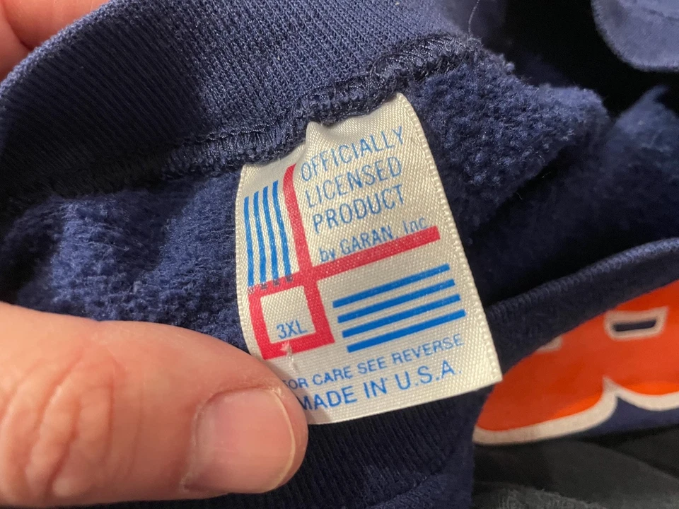 vintage 80s Chicago Bears raglan sweatshirt - sz 2XL/3XL - 1980s crewneck - Image 2 of 4