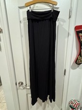 BCBG Maxazaria Black Skirt Long Slits Stretchy NWT Size XS
