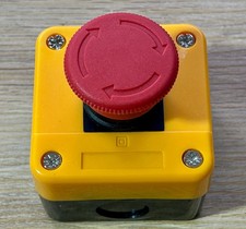 Red Sign Emergency Stop Mushroom Push Button Switch Station For Home 660V 10A