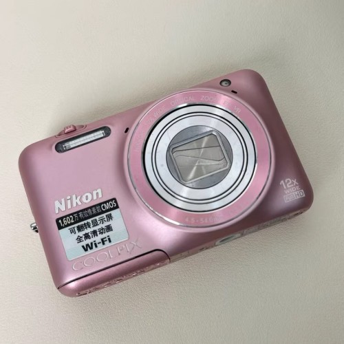 Nikon COOLPIX S6600 Digital Camera 16.0MP 12x Optical Zoom Pink