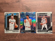 2024-25 Donruss Optic Victor Wembanyama My House Holo + Stephon Castle Base