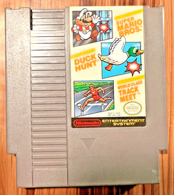 Super Mario Bros. Duck Hunt World Class Track Meet Nintendo NES Video Game 1990