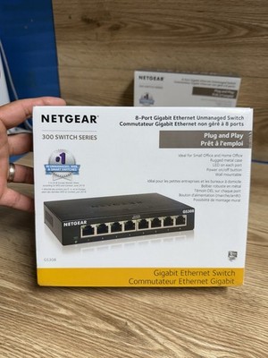 NetGear 8 Port Gigabit Ethernet Unmanaged Switch (GS308)