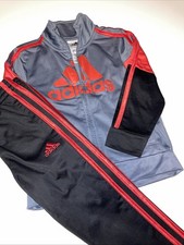 Adidas Pant And Jacket Set Gray/black Size 2T