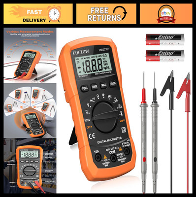 High Sensitivity Digital Multimeter Tester - AC/DC Voltage, Current, Resistance,