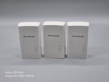 NETGEAR Powerline PL1200S White Lot Of 3 1200Mbps Wall-Plug-In - FREE SHIPPING