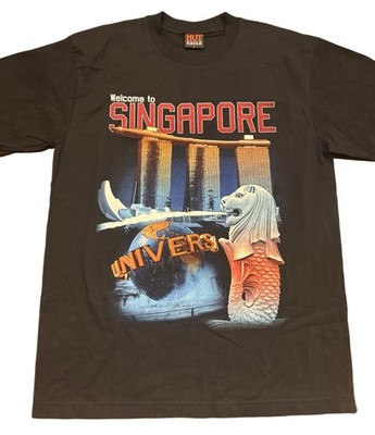 Universal Studios Welcome to Singapore Vintage Large T-Shirt Double Sided Rare