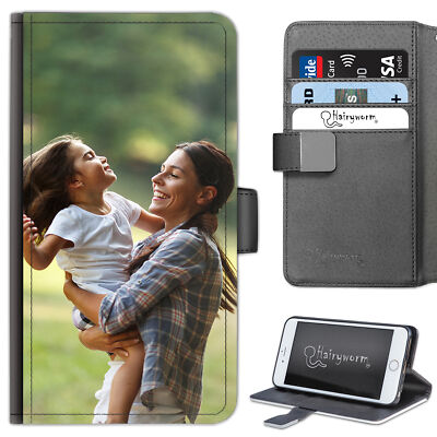 Personalisierte Foto PU Leder Flip Handy Hülle Cover für Nokia Oppo OnePlus