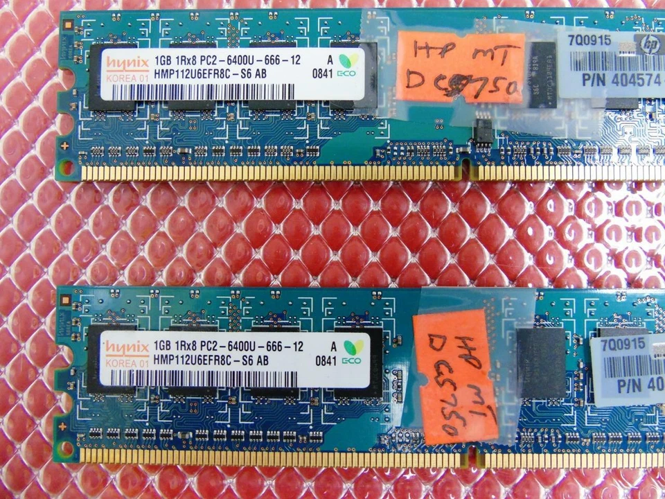 HP DC5750 2GB (2 X 1GB) DDR2 800MHZ PC2-6400 Desktop Memory - HMP112U6EFR8C-S6 - Image 3 of 4