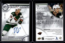 2023-24 SP Authentic Future Watch AUTO Rookie #136 Nick Swaney /999