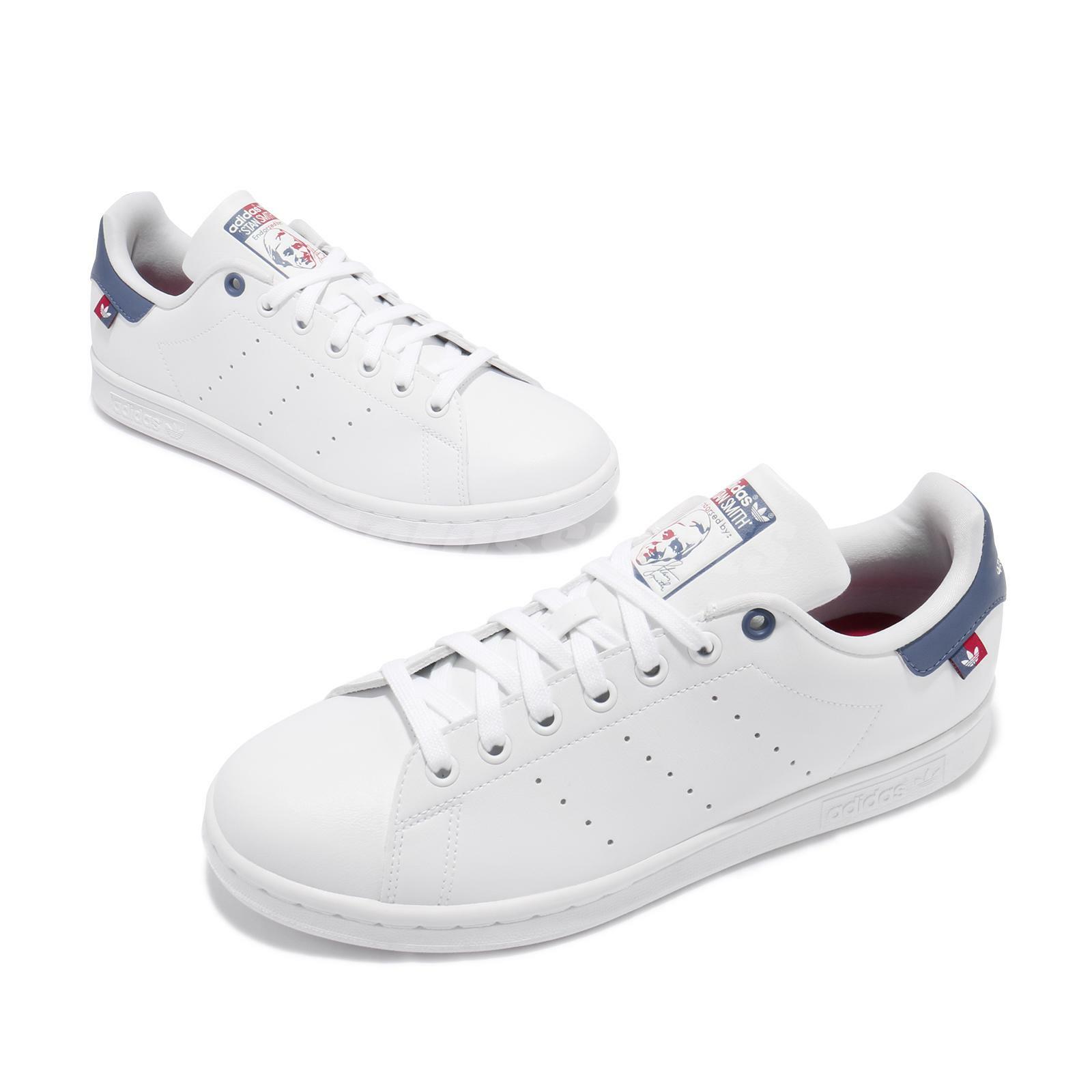 adidas Originals Stan Smith White Blue Red Men Casual Lifestyle Shoes FX5548  - Shopping.com
