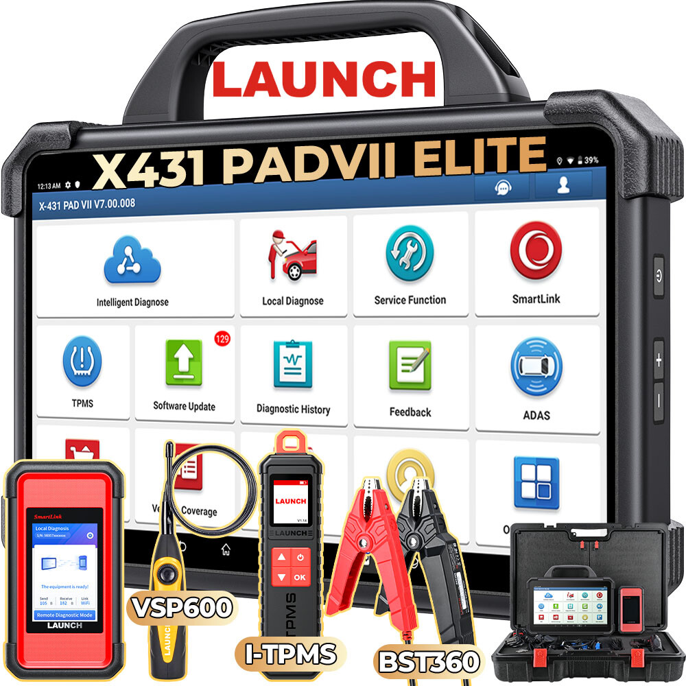 2025 LAUNCH X431 PAD VII Elite PAD7 PRO OBD2 Diagnosegerät i-TPMS BST360 VSP600
