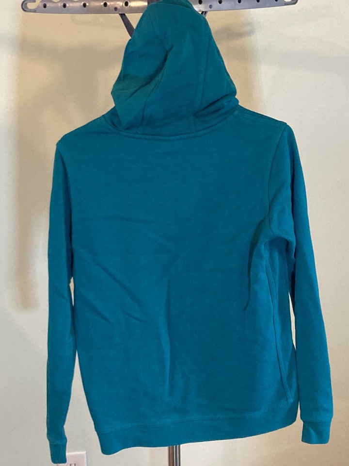 Boys Nike Hoodie XL Teal Long Sleeve Green Swoosh Front Pocket eBay