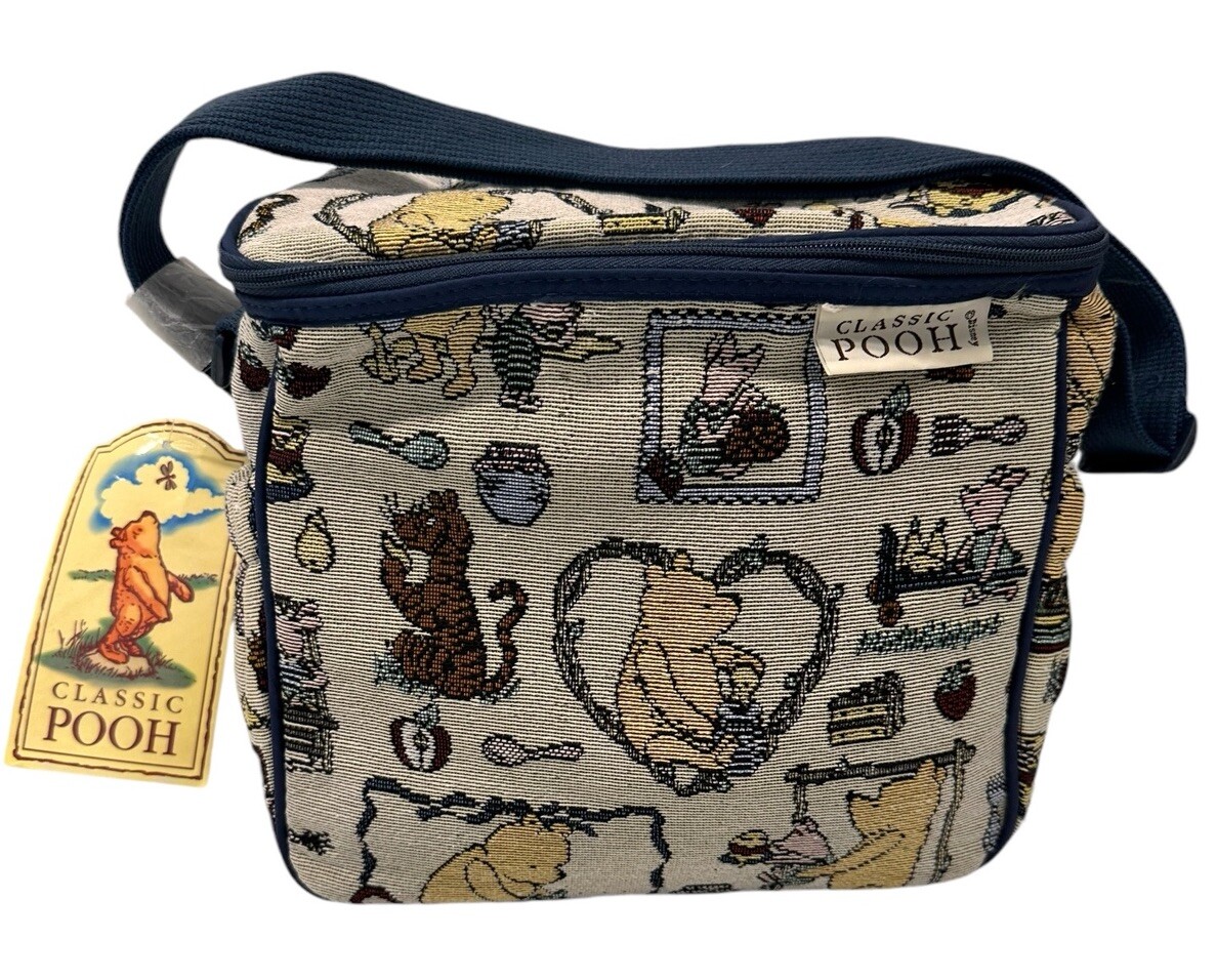 Vintage 2000 Classic Pooh Winnie The Pooh Diaper Carpet Bag NOS