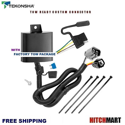 FITS 2011-2019 KIA SORENTO w FACTORY TOW PACKAGE TRAILER HITCH WIRING