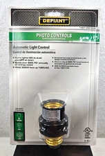CFL/LED Screw-In Dusk to Dawn Light Control, Black NEW - FAST SHIP!💨✅SAVE 💲💲