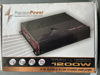Precision Power amplifier 1200W 4 channel 2-ohm stable open box Track 4 12000
