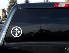 Pittsburgh Steelers Vinyl Decal Car Truck Vehicle Window Wall Sticker White v2