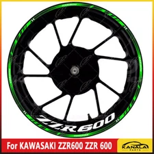 For KAWASAKI ZZR600 ZZR 600 Fashion Motorcycle Wheel Hub Decal Rim Decoration