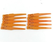 Lot of (10) Jus N Tyme Tooling, JNT-T.25N Orange Nylon Scraper Tips
