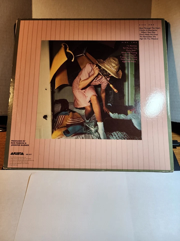 Jennifer Warnes Shot Through The Heart 1979 Arista AB 4217 1st Press VG+ R33 - Image 2 of 2