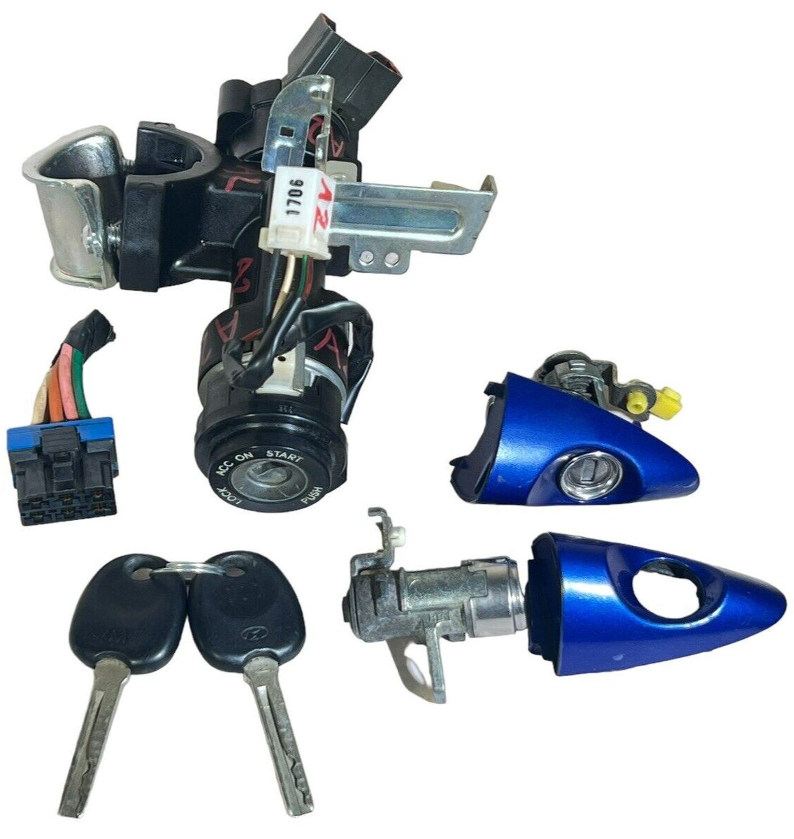 20122017 Hyundai Accent Ignition Switch Lock Set *MANUAL TRANS MUST