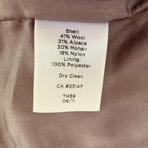 Talbots Size 12 Wool Blend Jacket ~ Dusty Lavender Mohair Alpaca Zip Front Lined - Picture 3 of 7