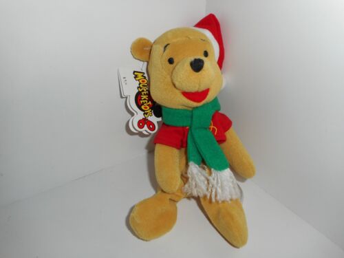 Peluche sac haricots de Noël vintage Mouseketoys Winnie l'ourson père Noël X-Mas - Photo 1 sur 4